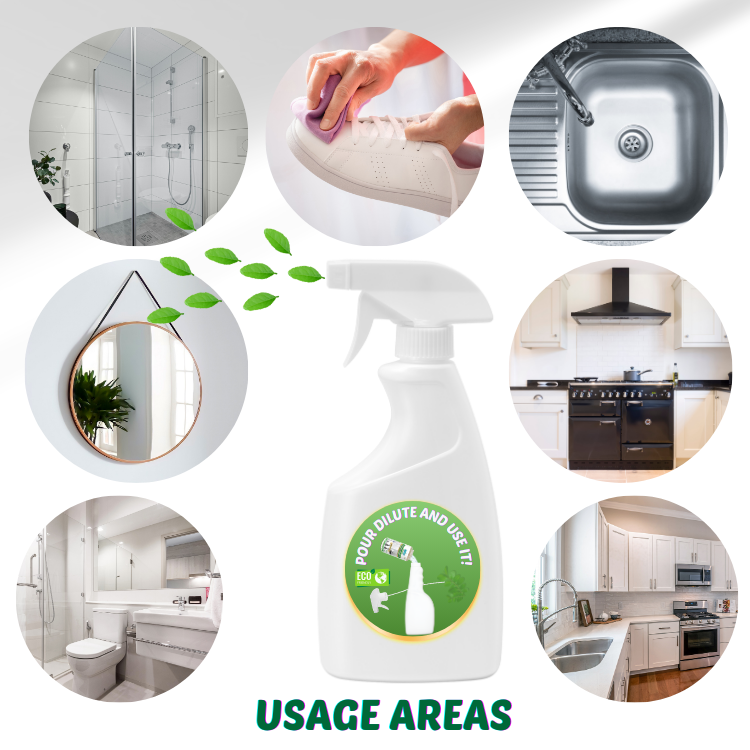 Miel Foam Plant-Based, Vegan, Non-Toxic, Concentrated, High Performance, Eco-Friendly, Animal-Friendly, Multi-Purpose Cleaner Refill Box Product usage areas