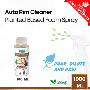 Miel Foam Auto Rim Cleaner - Plant Based Concentrated Liquid Foam Spray 100 ml Plant Based Formula, Ecofriendly