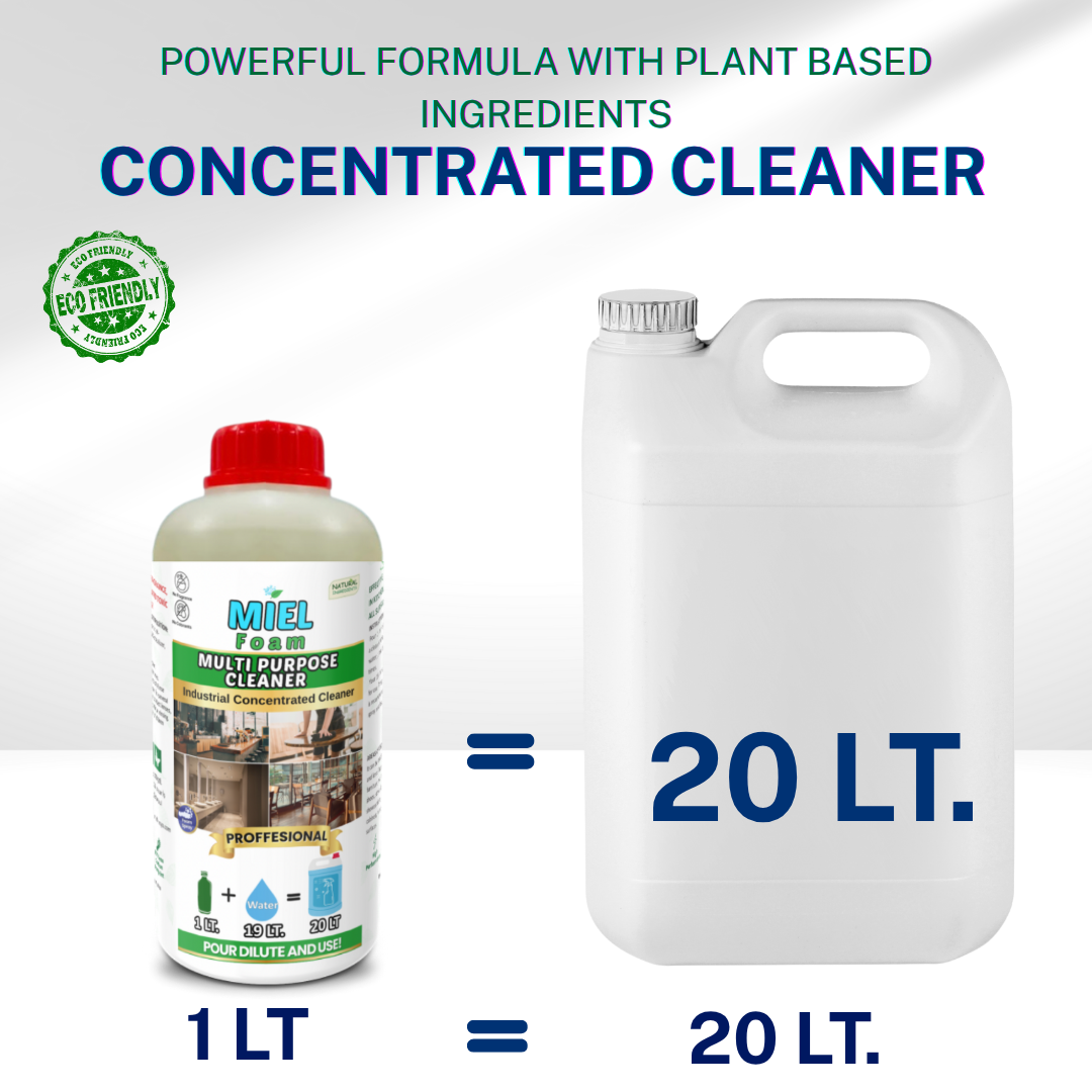 Miel Foam indusrial multi purpose cleaner high concentrate plant based vegan natural cleaner